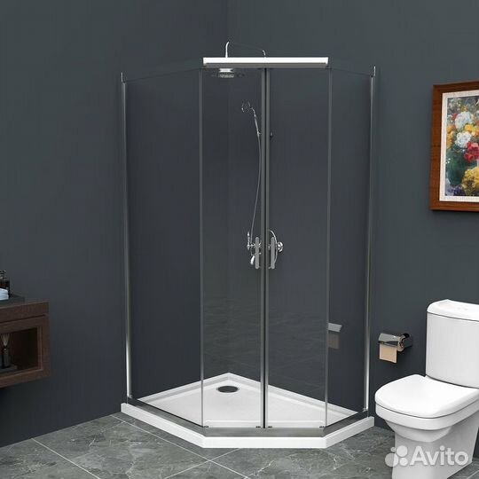 Душ. уголок BelBagno 120 uno-195-ph-2-120/90-c-cr