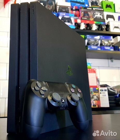 PS4 PRO 1Tb, комплект
