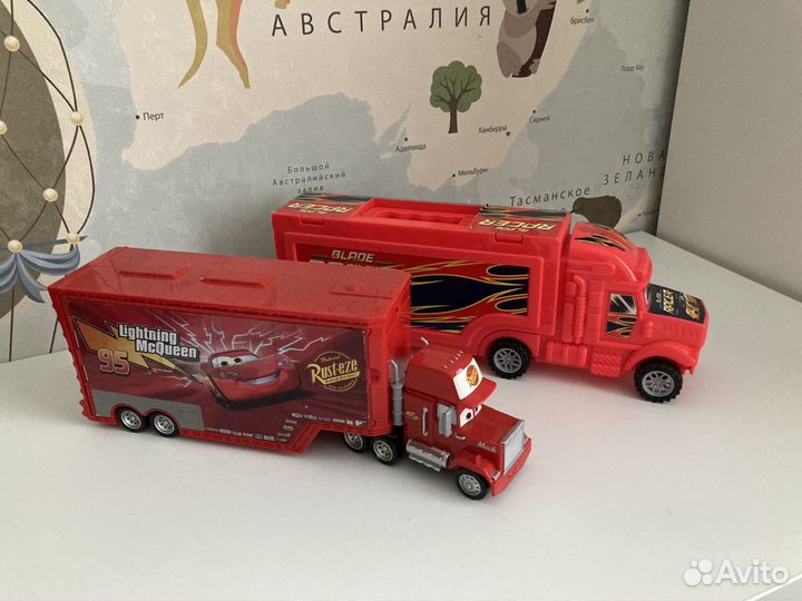 Автовоз трасформер Мак тачки