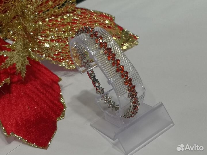 Браслет женский на руку бижутерия со стразами