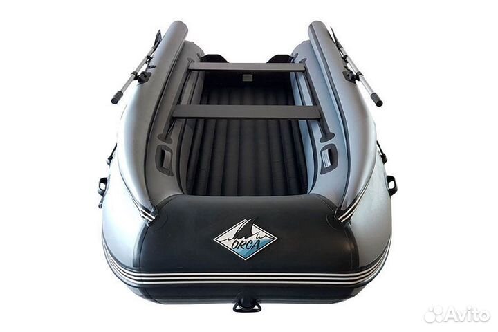Лодка orca 380F нд серая