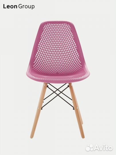 Стул ажурный в стиле eames светло-сиреневый 1 шт