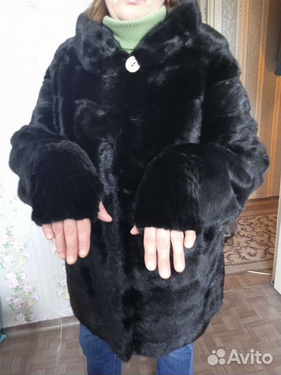 Митенки вязаные из норки