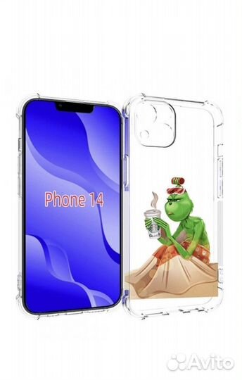 Чехол на iPhone 14 Гринч