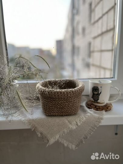 Корзина из джута