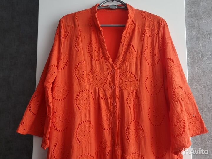 Летнее платье женское 50-52 размера из шитья