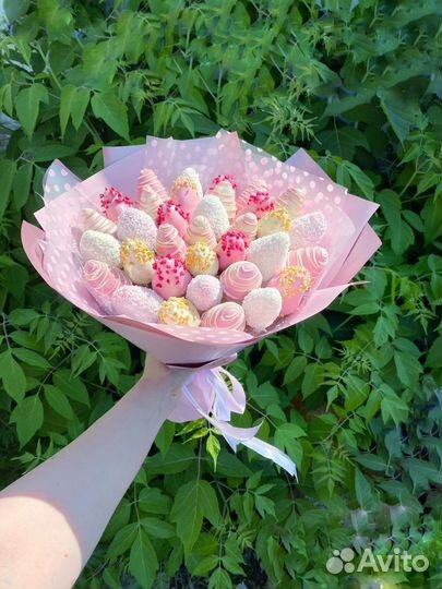 Клубника в шоколаде.Букет из клубники