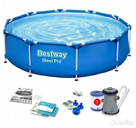 Каркасный бассейн 305х76см, 4678л