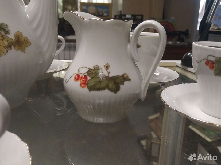 Кофейный фарфоровый сервиз ГДР Jlmenau