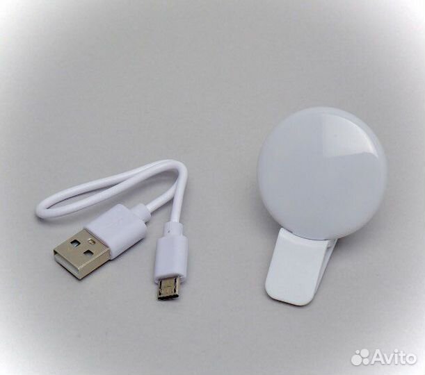 Светодиодная кольцевая селфи лампа для телефона