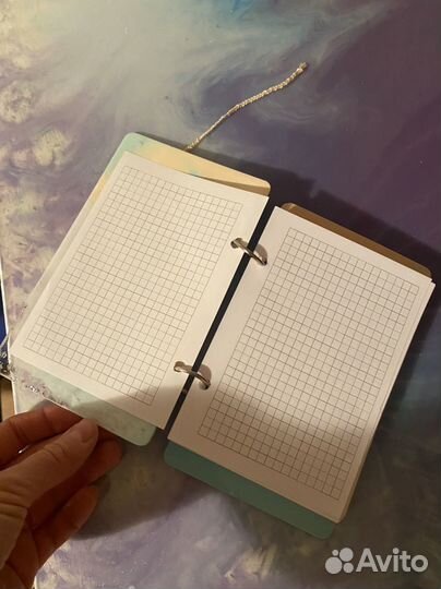 Блокнот А6 из эпоксидной смолы