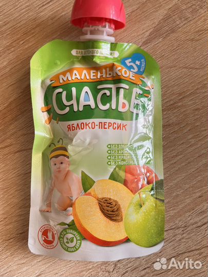 Детское фруктовое пюре