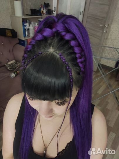 Плетение кос с канекалоном