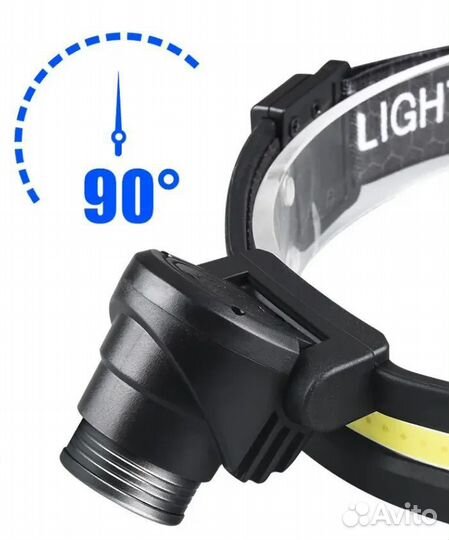 Налобный фонарь сенсорный KXK-668 (Zoom модель)