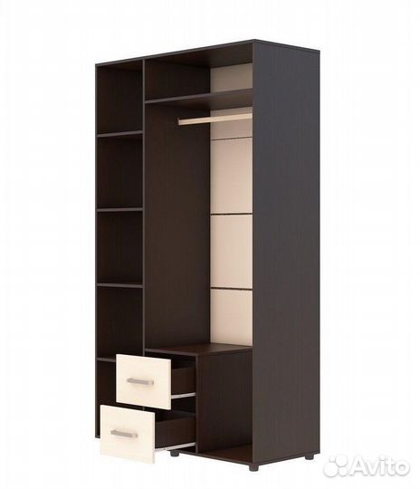 Шкаф 3-створчатый с ящиками со склада