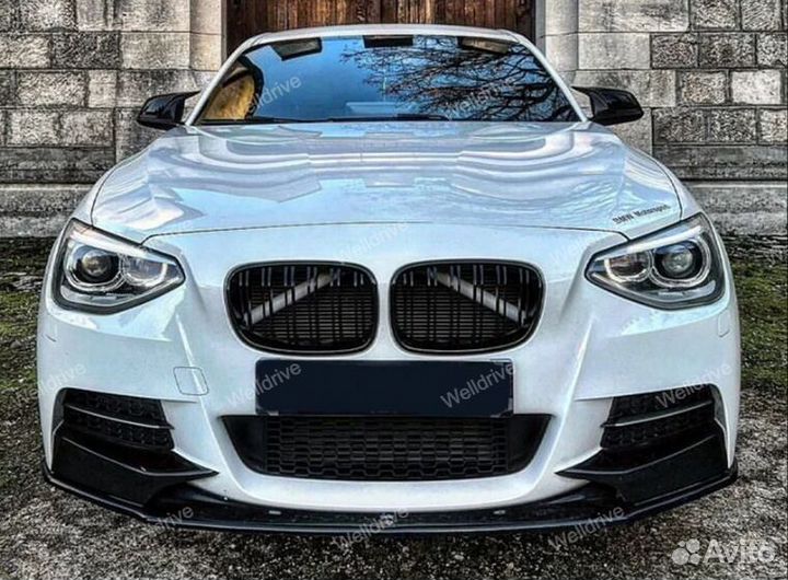 Сплиттер BMW 1 F20 F21 дорест M-Tech с клыками