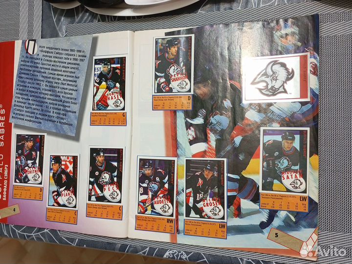 Альбом для наклеек нхл 97-98 NHL 97-98 panini