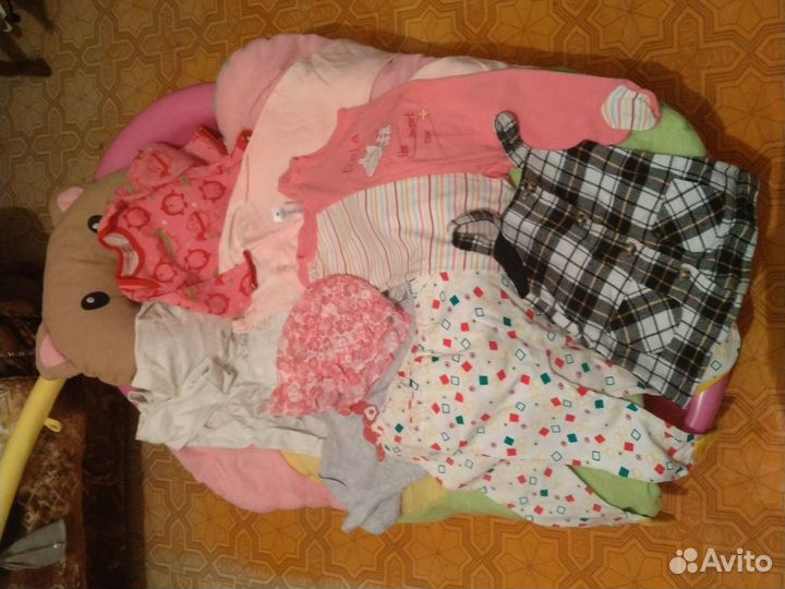 Коврик, ваночка, горшок, сиденье для купания+вещи