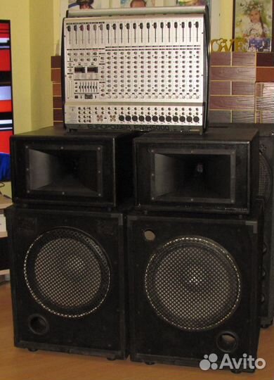 Колонки C-Mark 1100W FA Микшер-усилитель Микрофон