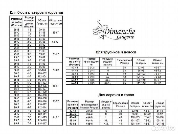 Трусы женские, панти. Dimanche. Италия. Новые