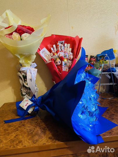 Букет из бабочек букет из мыльных роз