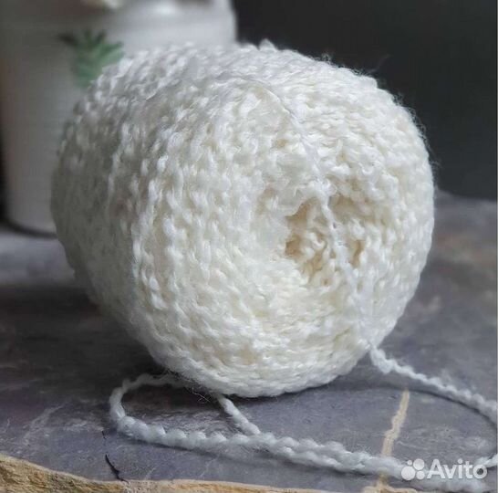 Пряжа для вязания букле альпака/меринос