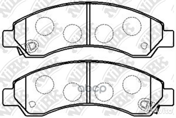 Колодки тормозные дисковые перед PN0502 NiBK