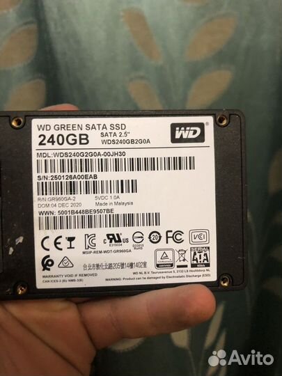 Ssd диск 240 гб