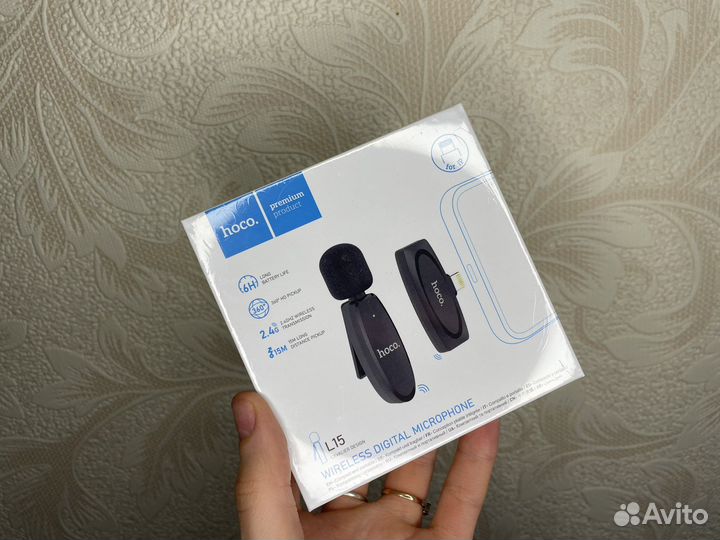 Петличный беспроводной микрофон для iPhone