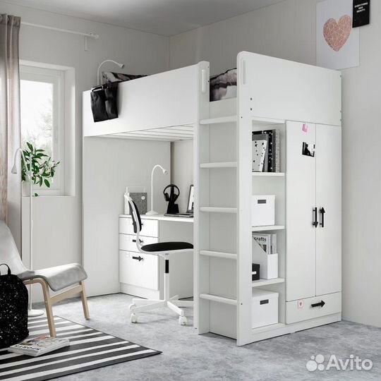 Кровать двухъярусная - IKEA smstad