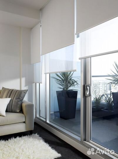 Двойная римская штора