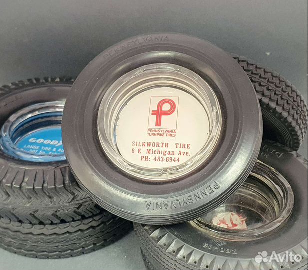 Пепельницы винтажные в форме покрышек