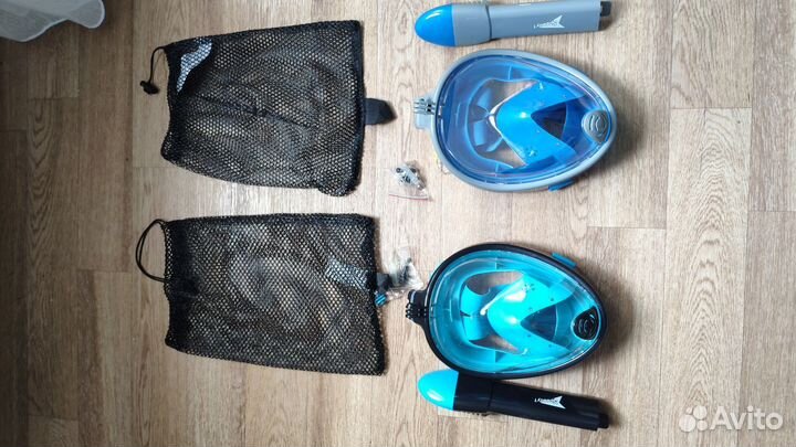 Маска для подводного плавания с трубкой