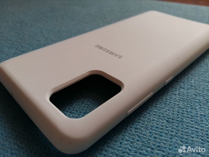 Чехол Silicone Cover для Samsung A51 (белый)