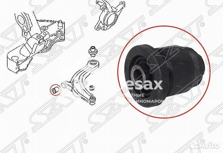 Сайлентблок переднего рычага передний mazda MPV 99