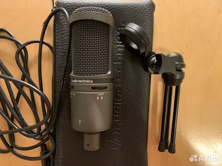 Микрофон Audio-Technica AT2020USB+ черный