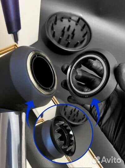 Фен dyson supersonic hd08 малайзия, дайсон синий