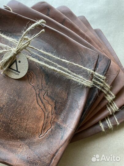 Посуда глиняная. Натуральная. Ручная работа