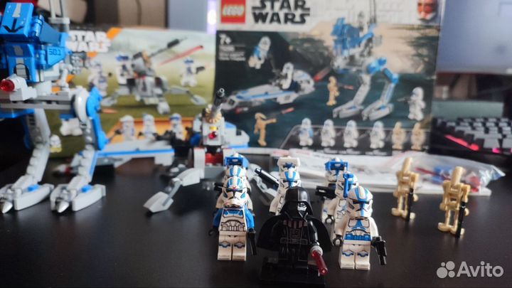 Lego Star Wars: 2 набора и фигурка Дарт Вейдера