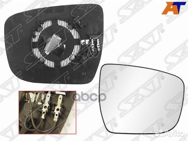 Полотно зеркала nissan qashqai/X-trail/juke 14-22