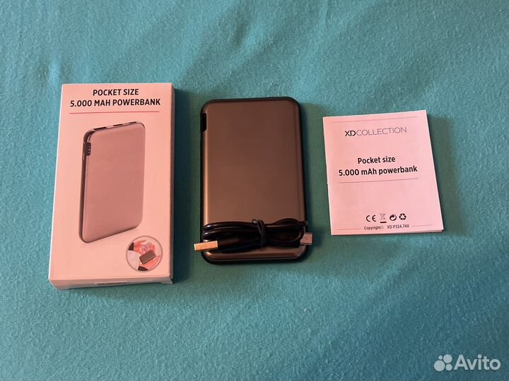 Внешний аккумулятор power bank 5000mah