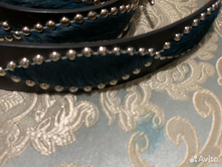 Ремни натуральная кожа и мех