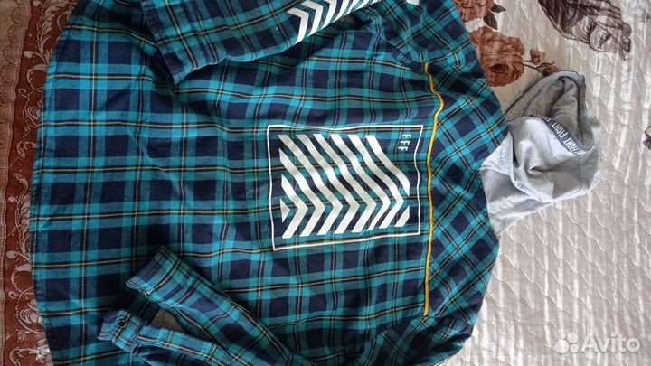 Рубашка на мальчика утепленная