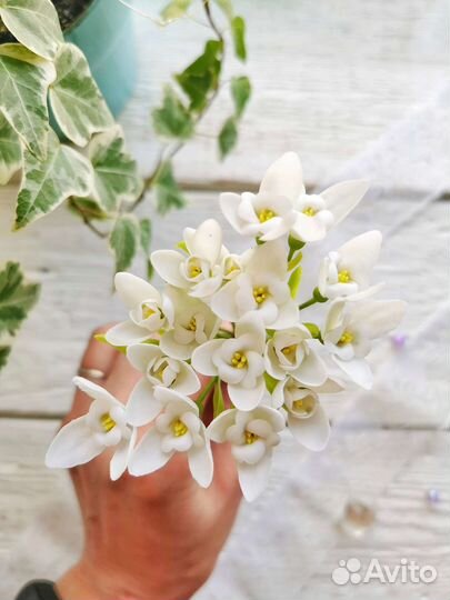 Подснежники, ручная работа