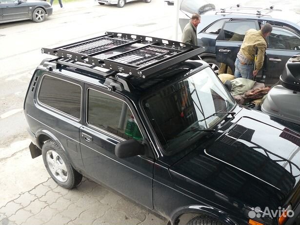 Корзина-багажник 2-х секционная на крышу