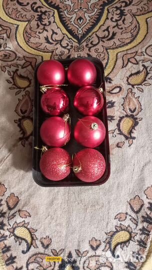 Елочные шары пластик