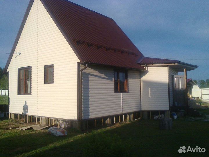 Монтаж сайдинга, вагонки имитации бруса