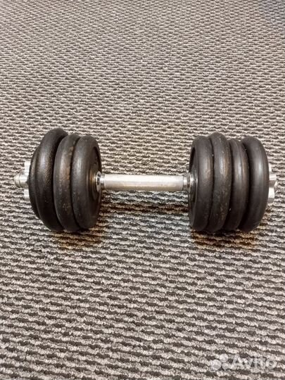 Гантель 16кг металл/резина