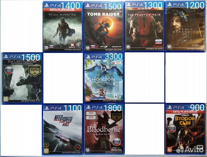 Игры ps4