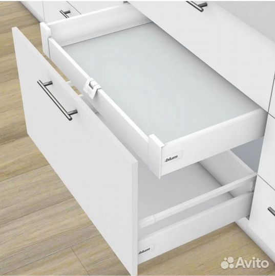 Tandembox Blum 500 и 450 Белый /Орион серый